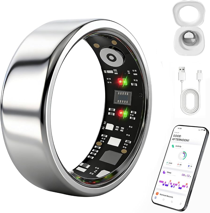 Smart Fitness Ring - Heart Rate & Sleep Tracker